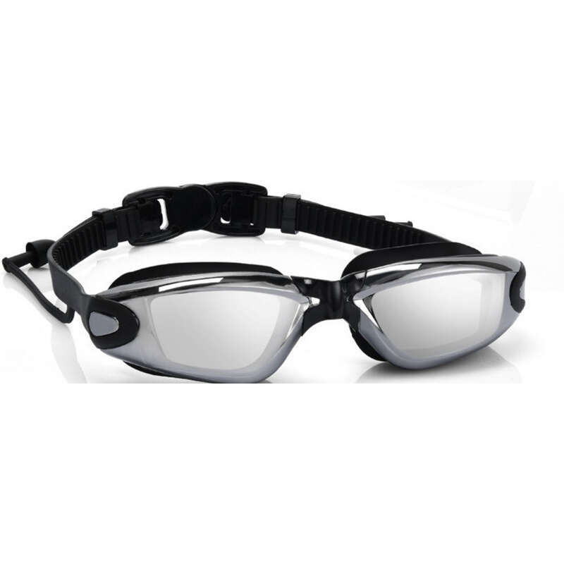 Gafas de natación de silicona para adultos, galvanizadas de alta definición, antivaho e impermeables._voghion.com