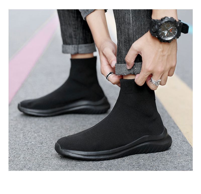 Calzini leggeri in maglia di grandi dimensioni per coppie, scarpe sportive in rete traspirante, alla moda e alla moda per uomo e donna_voghion.com