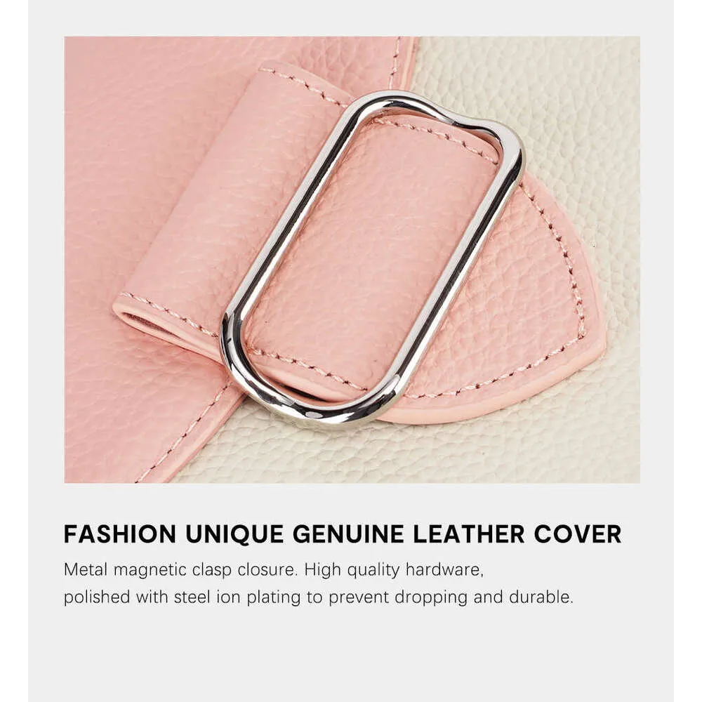 Zency Donna 100% Vera Pelle Borsa a Tracolla Piccola Borsa a Tracolla da Ascella con Due Cinghie per l'Estate_voghion.com
