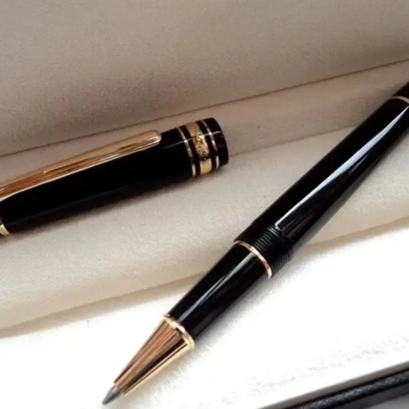 engros Engros Luksus Monte Black Resin And Crystal Star Roller Ball Pen / Kulepenn / Fyllepenn Business Office Stationery Gift B0023_voghion.com