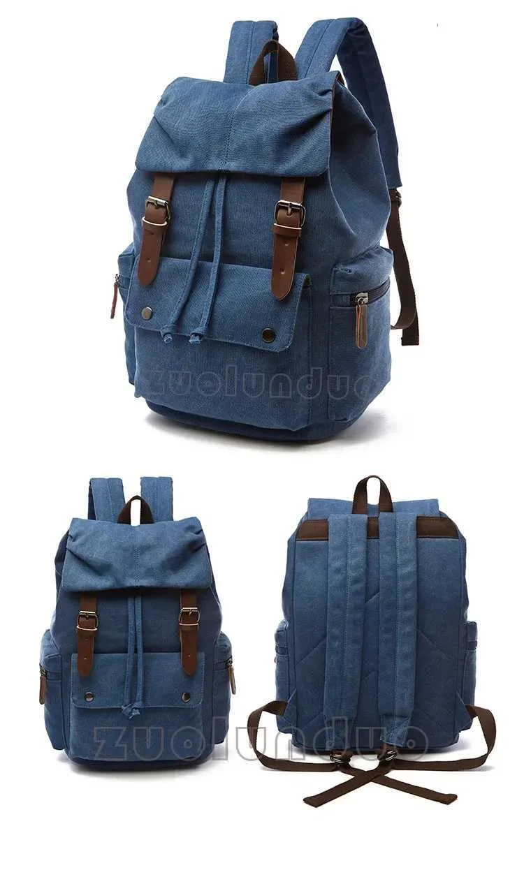 Vintage lõuendiga sülearvuti seljakott meestele Mochila Feminina mood vargusvastane naiste reisiseljakott kooli seljakott C241031_voghion.com