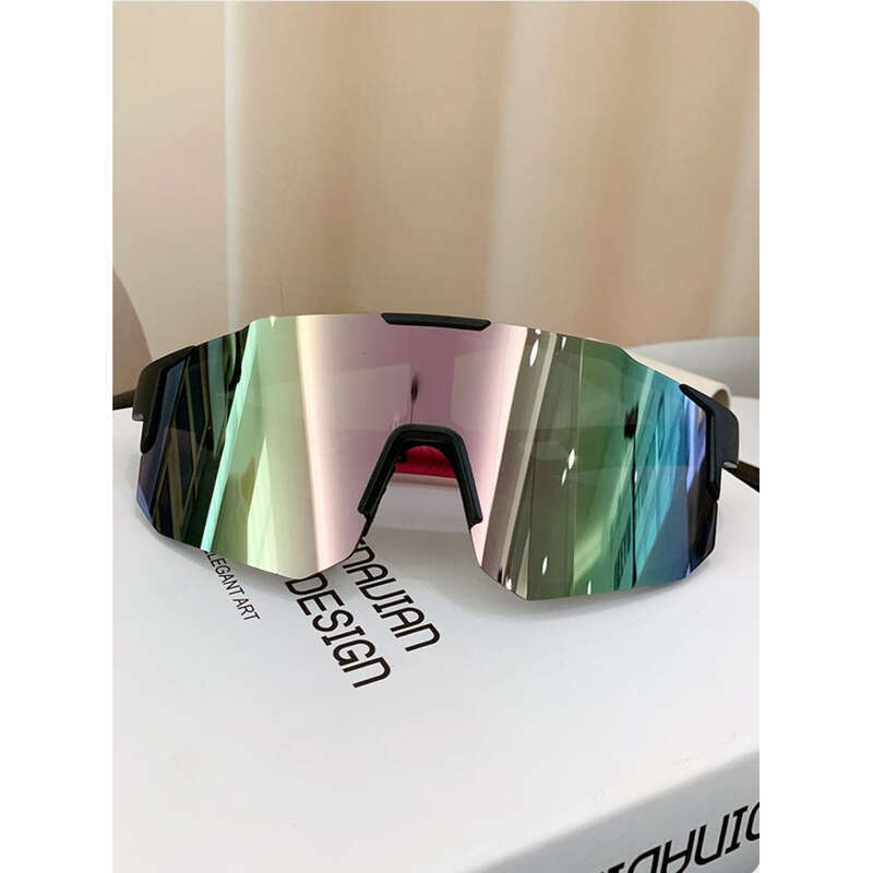 【 Tasso di recensione positiva del 90% 】 Occhiali da equitazione colorati professionali per bici antivento sci corsa integrati resistenti ai raggi UV_voghion.com