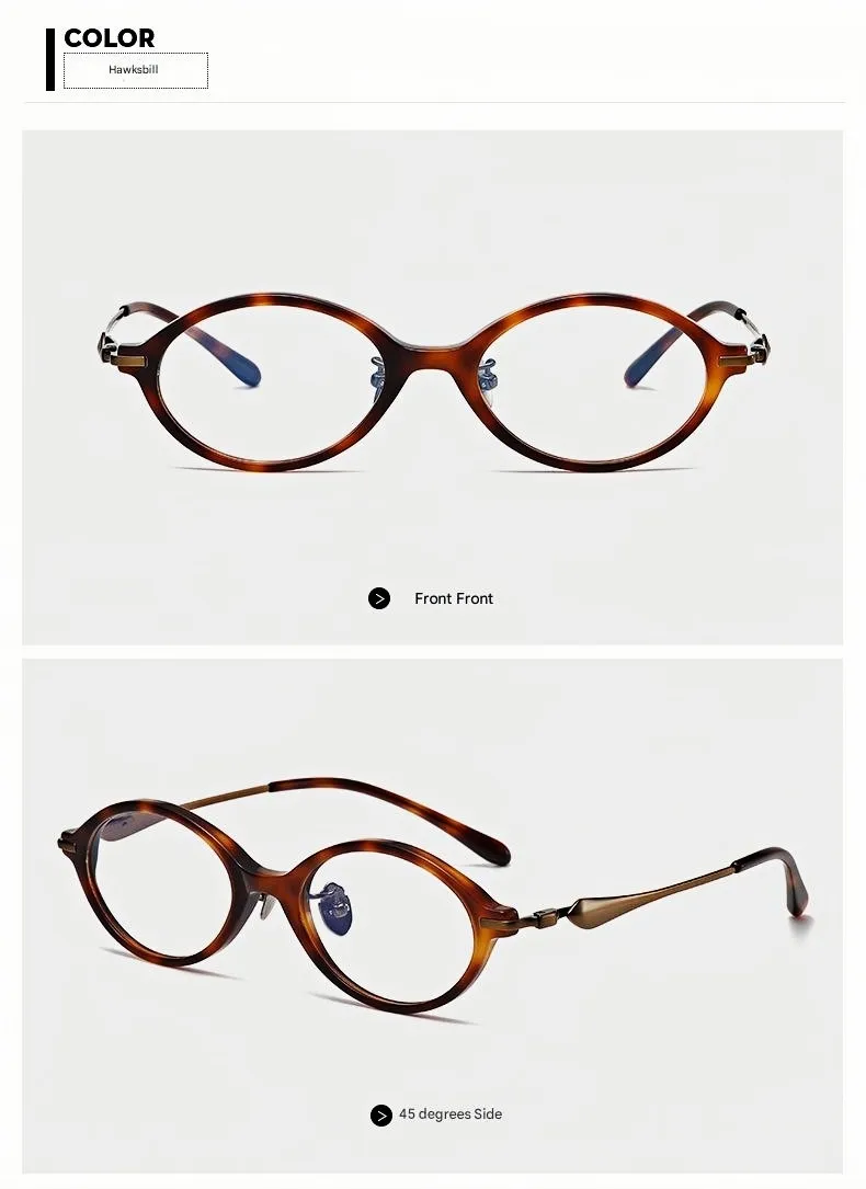 2025 Nuovi occhiali da vista in acetato, leggeri, ovali, con montatura completa, stile retrò, per uomo e donna_voghion.com