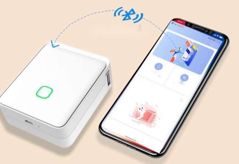 Pan Jian Mini Label Handheld Portable Home Bluetooth Small Thermal Printer_voghion.com