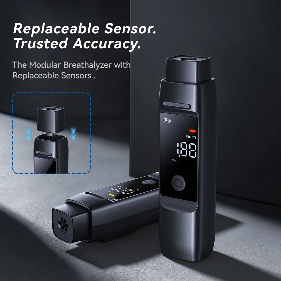 The Latest Chip Technology, Sensor Replaceable Alcohol Tester, Suitable For Personal And Household Use (Excluding Batteries)_voghion.com