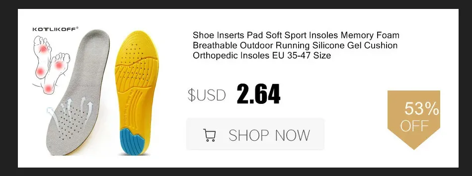 Running Sport Orthopedic Insoles Shock Absorbant Pads Sole Pad Shoes Insert Foot Care For Plantar Fasciitis 250114_desvips.com