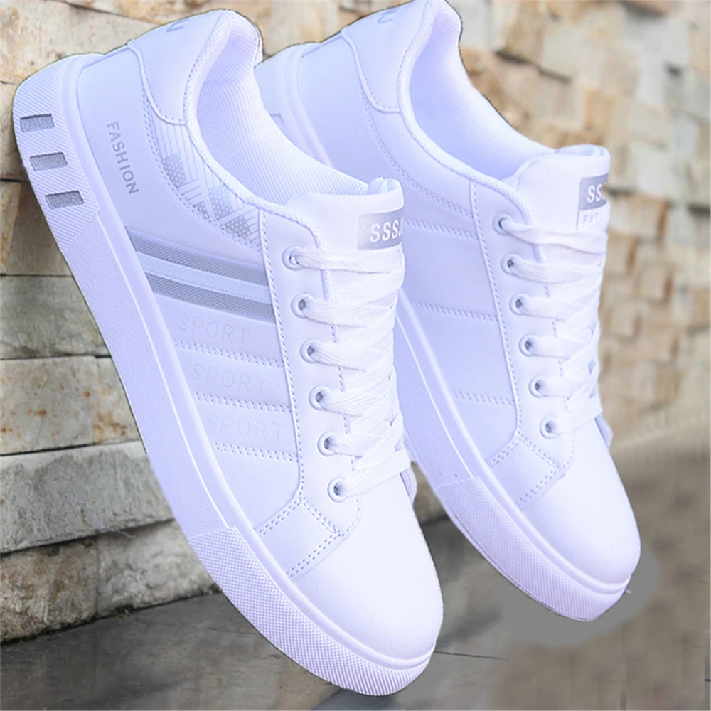 2023 P7 lässig leichte und atmungsaktive flache Schnürschuhe für Herren weiße Sportschuhe Business Travel_voghion.com