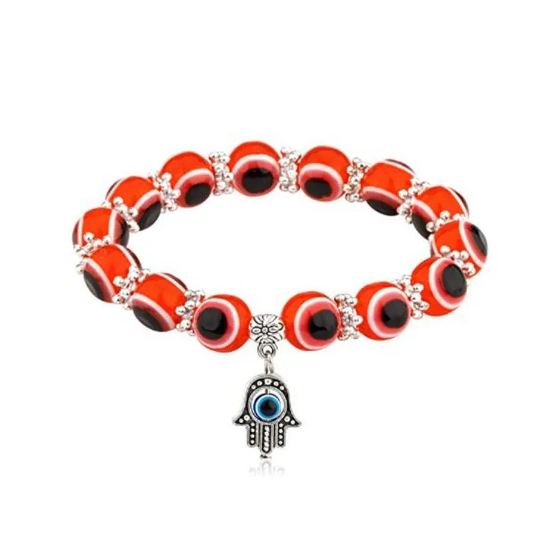 Béist Aa Perlen Strand Armbänner Fatima Hand Charm Perlen Armband Türkescht Glécksschutz Perlen Bijouen Drop_voghion.com
