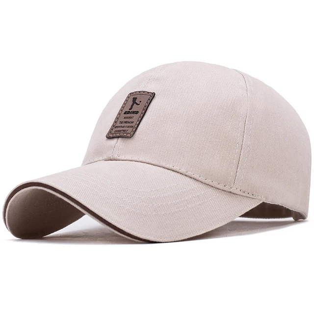 Hot Sale Men Structured Cap Solid Cotton Snapback Spring Autumn Women Label Stick Sunhat Outdoor Hip Hop Baseball Hat_voghion.com