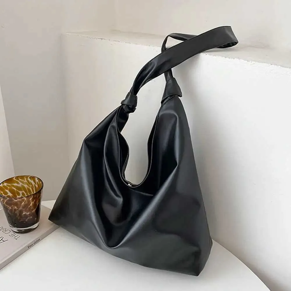 Women Large Capacity Shoulder Bags Female s PU Leather Handbag Simple Shopping Ba241031_voghion.com