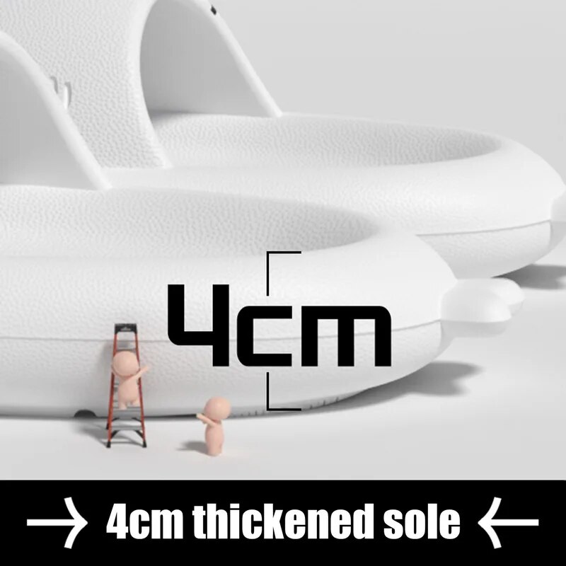 Comwarm Pirate Shark Frauen 2023 Sommer Cartoon Plattform Hausschuhe Männer Outdoor Paar Strand Schuhe Haus Frauen Flip Flop_voghion.com