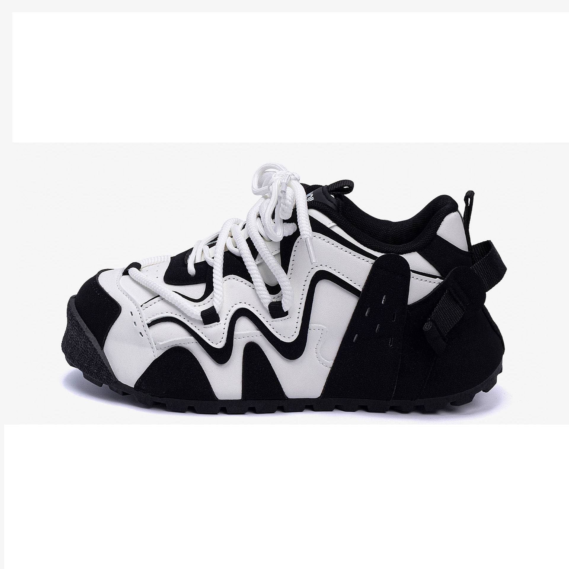 Herren Chunky Plateau Sneaker Freizeitschuhe Mit Dicker Sohle Grau_voghion.com