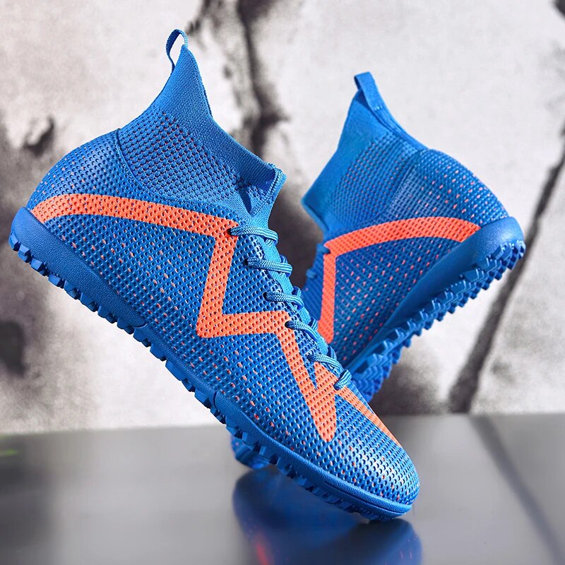 Ultralight Professional Men Long Spikes Ankle Training Football Boots Soccer Cleats Unisex Sports Shoes Non-Slip_voghion.com