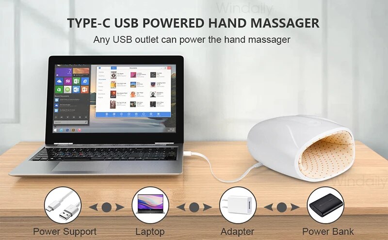 Beauty Care shop Massager Electric Hand Air Pressure Heat Compresses Heating Palm Finger Acupoint Massage Device For Pain Relie ing_voghion.com