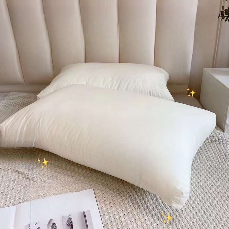 Almohada individual con núcleo de hotel de algodón puro, protección para el cuello, almohada de regalo de alta gama, transmisión en vivo_voghion.com