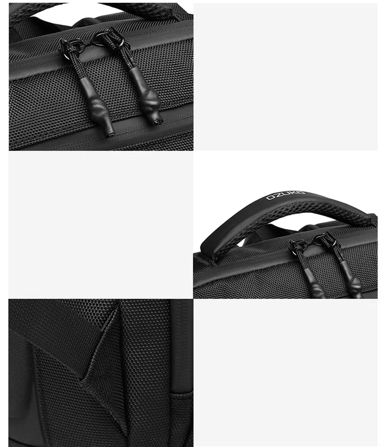 OZUKO 17,3 Zoll Laptop 35L Reise Nylon Tasche Outdoor Wasserdicht Multifunktions Große Kapazität Wandern Rucksack_voghion.com