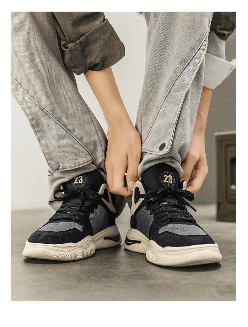 Sports Summer Leisure Breathable New Basketball Trendy And Versatile Free Shipping Unique Design Lace Up Men Running_voghion.com