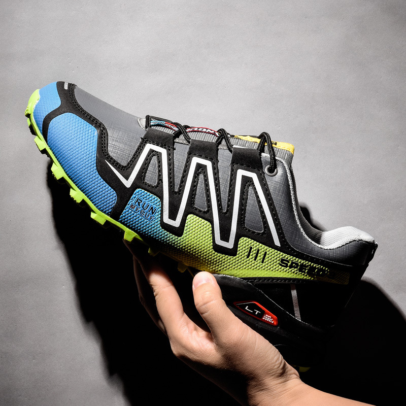 Randonnée en plein air transfrontalière chaussures de course de fond d'alpinisme pour hommes chaussures de tourisme basses Salomon chaussures de sport de cyclisme de grande taille antidérapantes_voghion.com