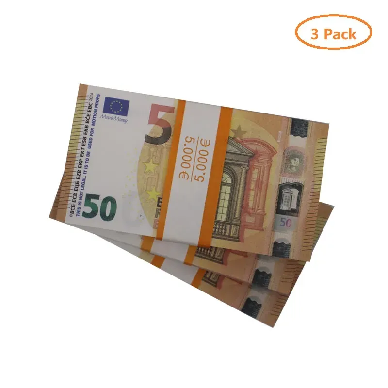 Faux billets factices de 10, 50, 100, 200 et 500 euros, vente en gros, lot de 100 pièces, pour mariage ou minivan._voghion.com