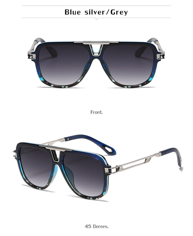 NEW Brand Design Fashion Style Square Metal Small Frame Rimless Sunglasses Men Sun Glasses Oculos UV400_voghion.com