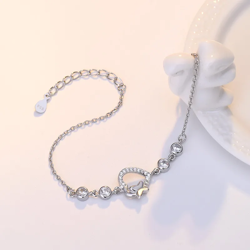 Bracciale Sterling da donna, per studenti, design di minoranza, regalo di compleanno per le amiche_voghion.com