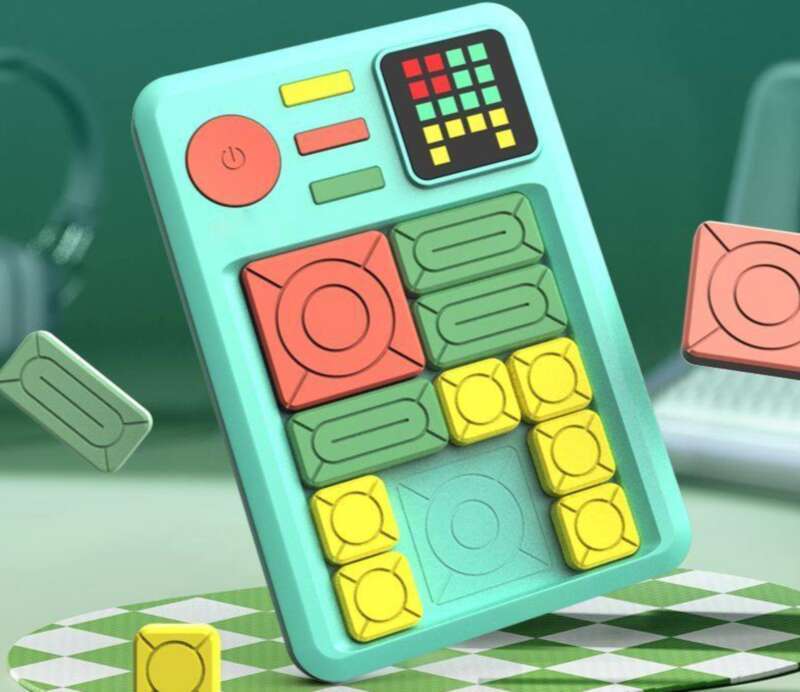 Xiaobawang Magnetic Sliding Puzzle Electronic Grade Game Machine Thinking Ability Training Children's Gift_voghion.com