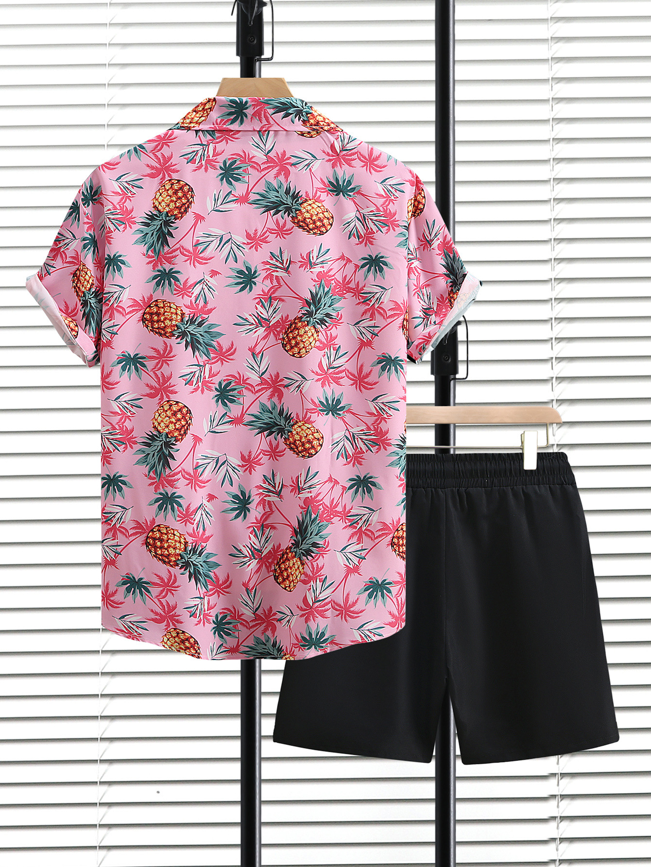 Men's Clothing Beach casual men's wear men's short-sleeved shirt shorts suit men's shirt pants summer 2024 new cross-border_voghion.com