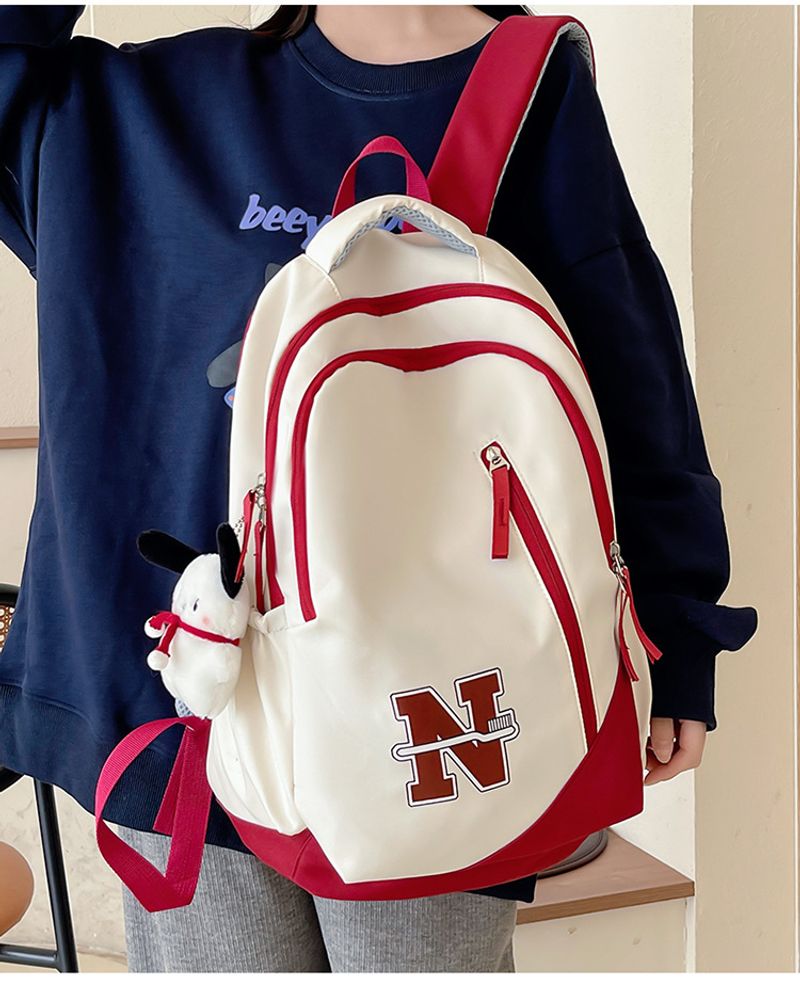 Mochila masculina e feminina de grande capacidade, à prova d'água, resistente ao desgaste, bolsa de viagem para curta distância ao ar livre, simples e_voghion.com