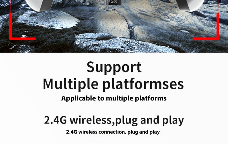 079D ​​Wireless 2.4G Triple Handle XINPUT Mode Computer Mobile TV Cloud Game Box_voghion.com