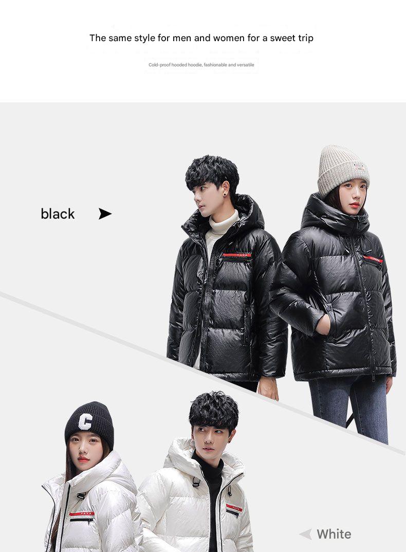 Herrenbekleidung Unisex Pufferjacke – Übergroßer Daunenmantel mit Kapuze (Winter-Essential für Paare)_voghion.com