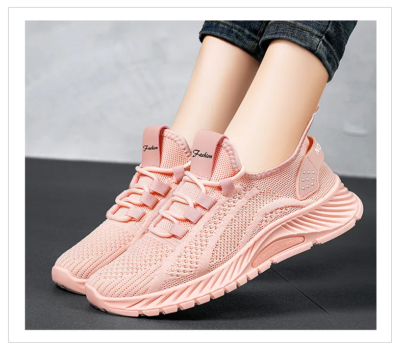 Womens Casual Running Shoes Trendy Lightweight Sports Trainers_voghion.com