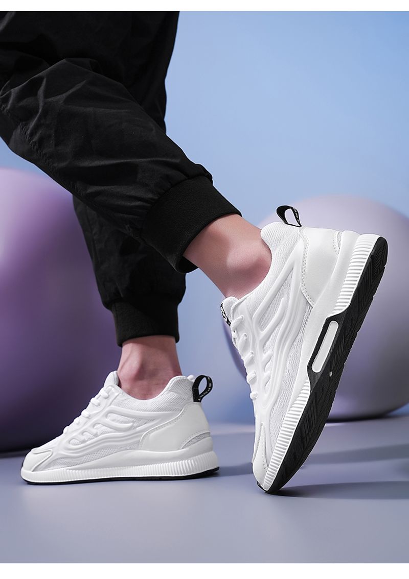 Onzichtbare interne casual heren helling hak hoogte toename grote maat kleine witte schoenen_voghion.com