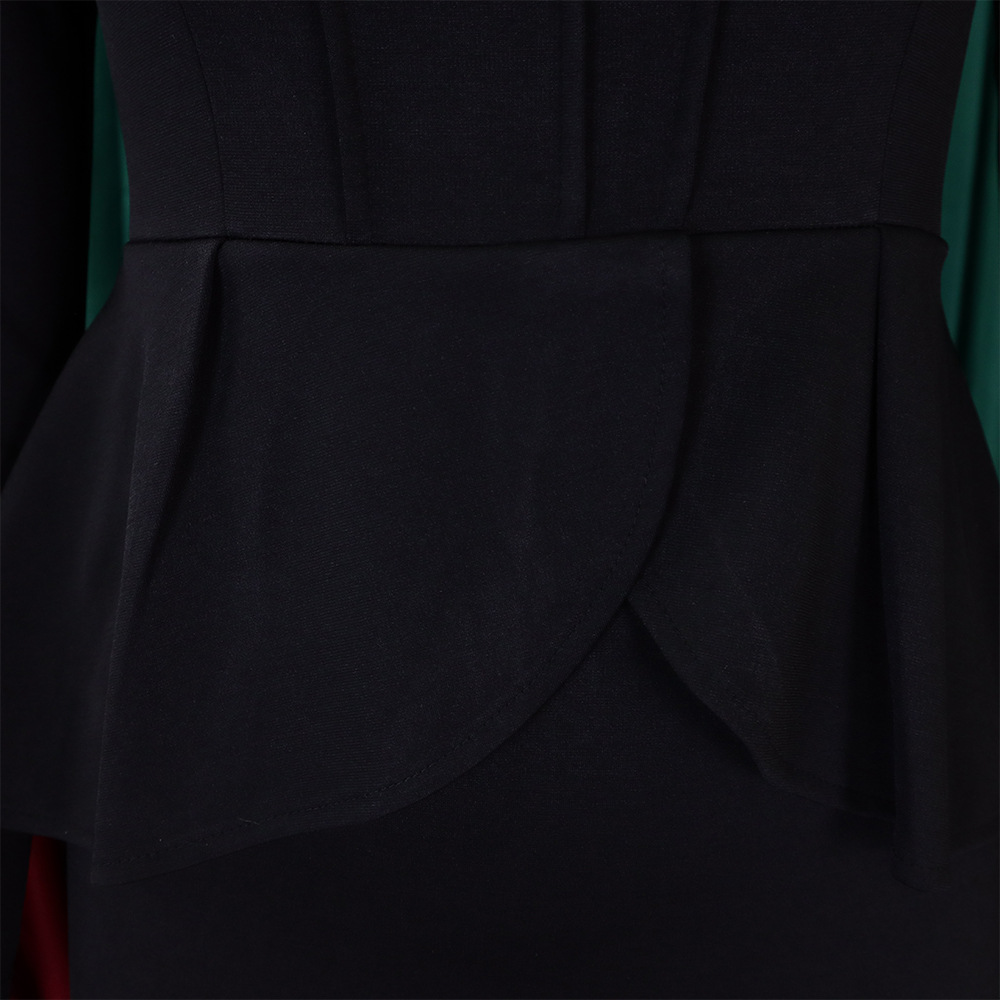 Women's Autumn And Winter New Long-sleeved OL Temperament Elegant Ruffled African Dress_voghion.com