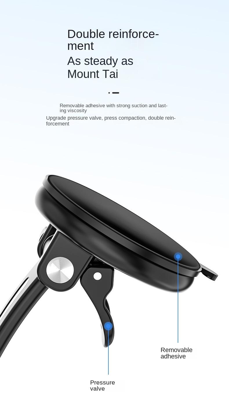 Neuer Handyhalter mit Saugnapf für das Armaturenbrett, Navigationshalterung für die Windschutzscheibe, Halterung mit automatischer Verriegelung_voghion.com