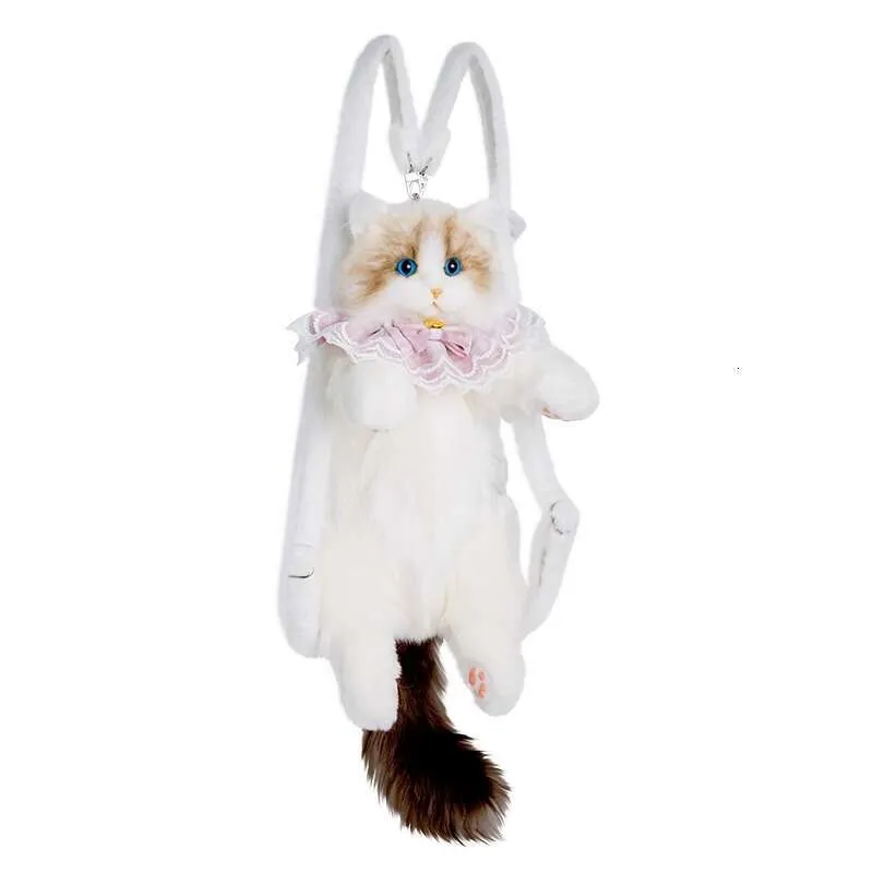Plush cat outdoor cute cartoon backpack, pet backpack_voghion.com