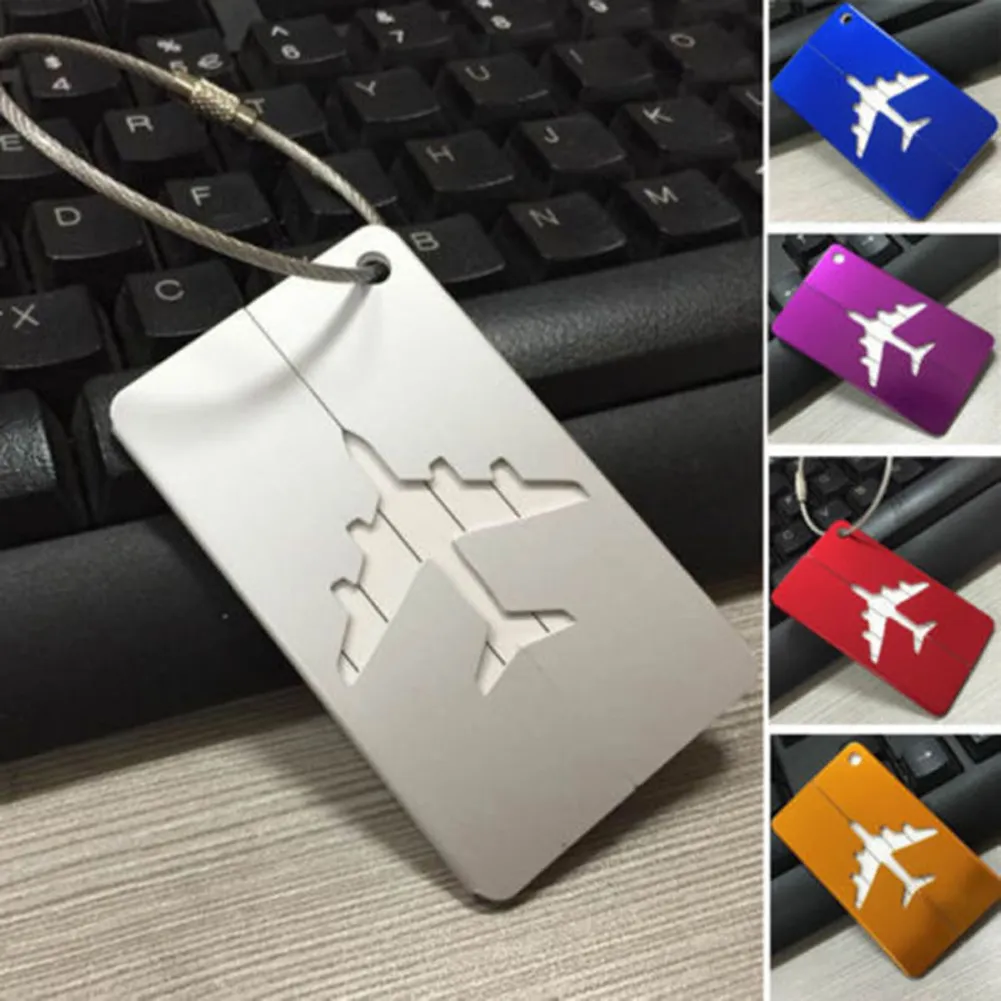 Fashion Aluminium Alloy Baggage Name Tags Suitcase Address Label Holder Metal Lage Tag Travel Accessories_voghion.com