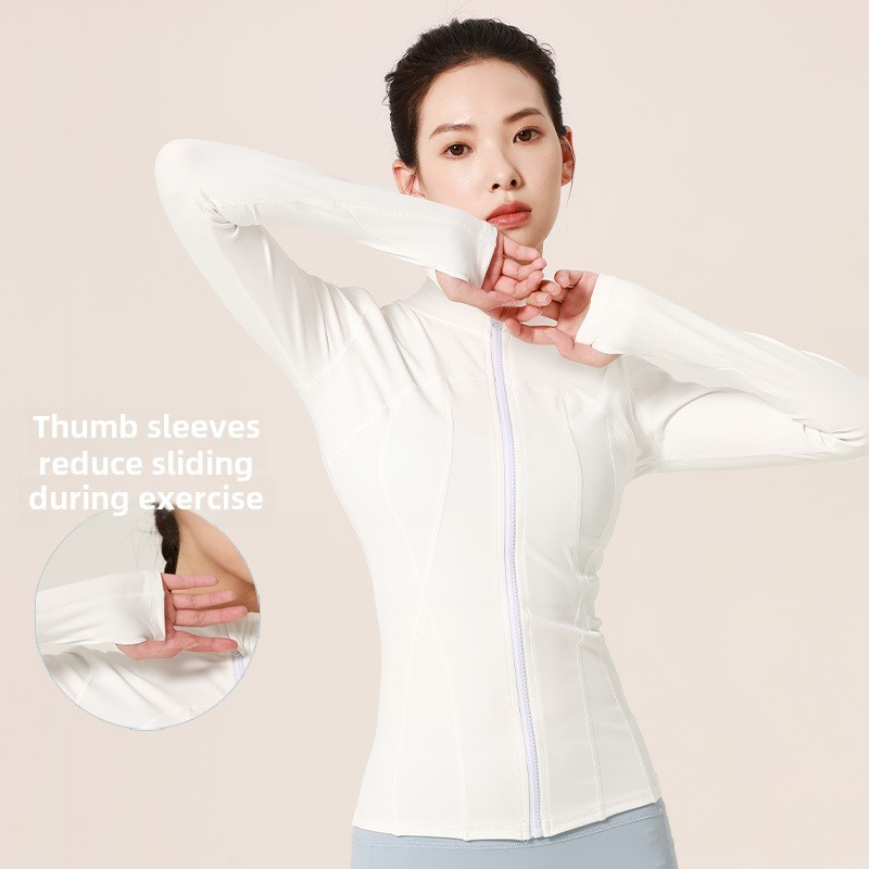 Veste de course ajustée en nylon à séchage rapide pour femme