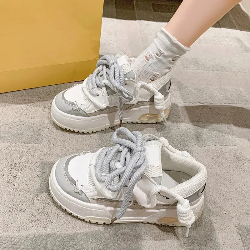 Scarpe sportive donna plateau comode sneaker alla moda casual_voghion.com
