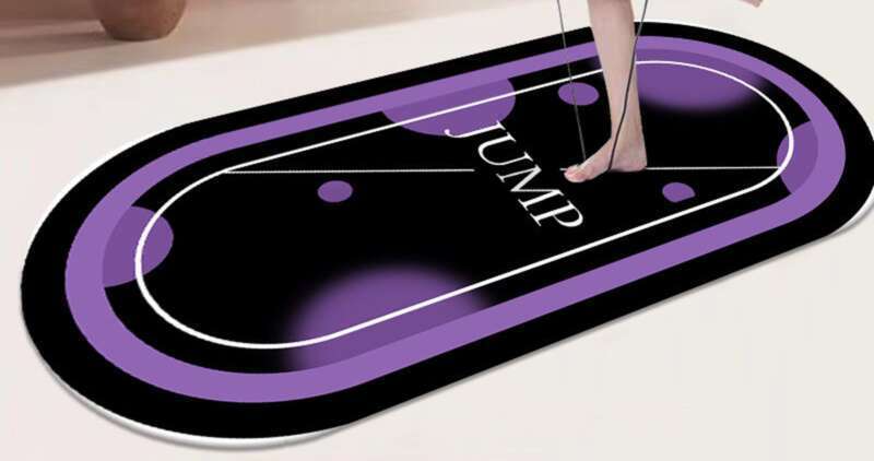 Indoor Sports Silent Shock-absorbing Yoga Mat, Home Slimming Soundproofing Skipping Rope Blanket, Fitness Anti Slip_voghion.com