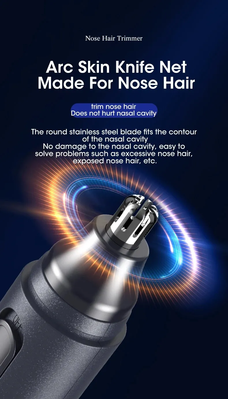Metal Nose Trimmer - Battery Operated_voghion.com