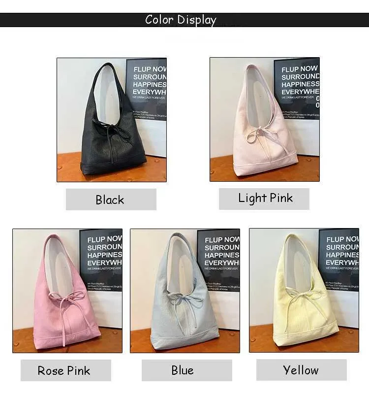 Sac à main en cuir PU solide et décontracté pour femme, sacoche à bandoulière polyvalente pour les déplacements quotidiens, grande capacité, sous les bras_voghion.com