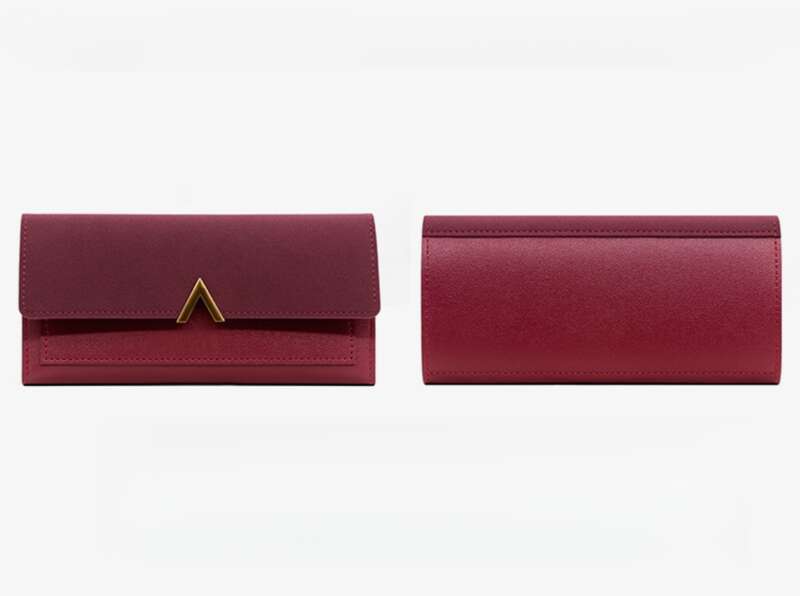 New Fashion Simple Ladies PU Wallet Multi Slot Card Handbag_voghion.com