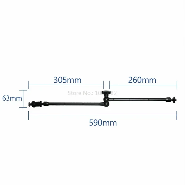 20 Zoll Gelenkfriktioun Magic Arm Stativschraube fir DSLR Kamera Rig LCD DV Monitor LED Liicht Mikrofon DJI Osmo_voghion.com
