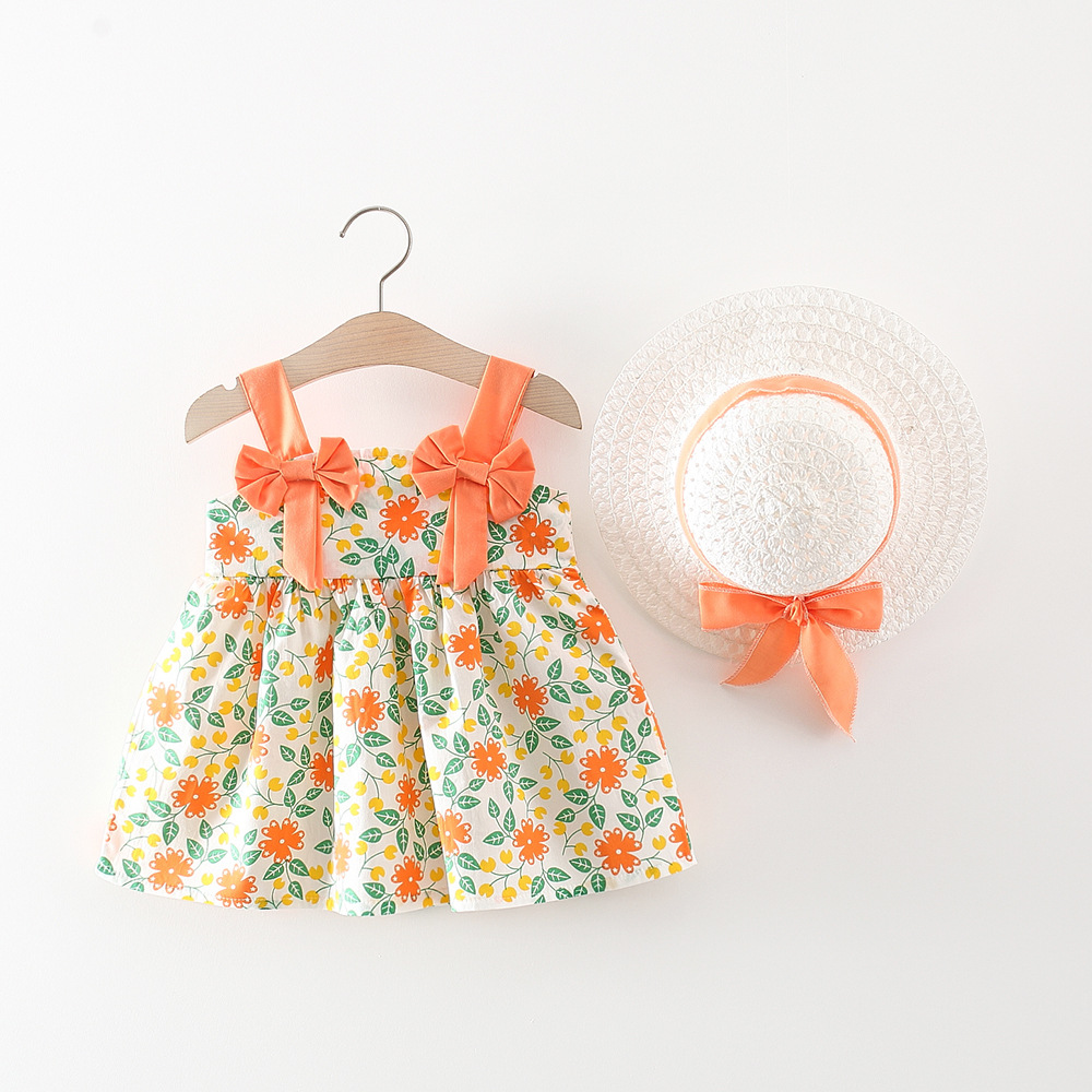 Vestiti per bambina Abito da principessa stampato a fiori Abito da compleanno per neonato_voghion.com