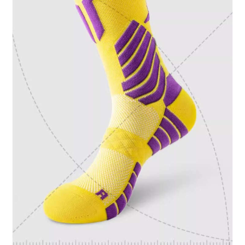 Elite Basketball Mid Anti Slip Towel Bottom Practical Professional Sports Running Men's Badminton Long Tube Socks_voghion.com