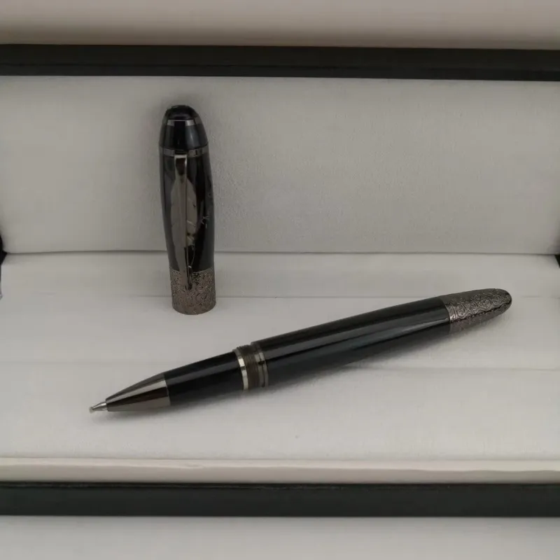 wholesale Wholesale Luxury Monte Black Resin And Crystal Star Roller Ball Pen / Ballpoint Pen / Fountain Pen Business Office Stationery Gift B0035_voghion.com