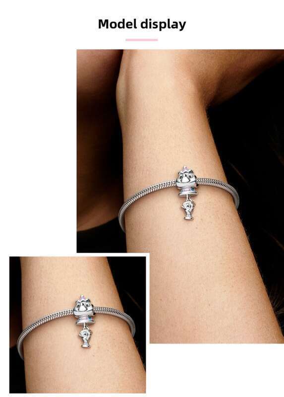 Teiera Panpan e Archie String Silver Lady fai da te con perline luce di lusso minimalista_voghion.com