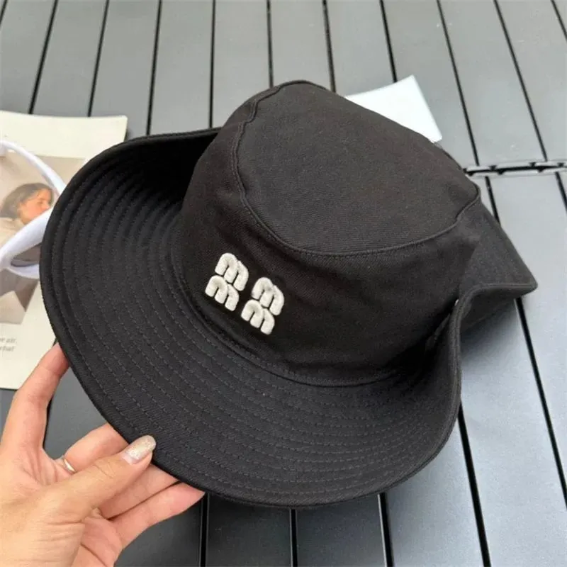 Foldable Hatwide Brim Hats Designer Women Visitor Travel Jeans Bucket Denim Fitted Flanging Bonnet Fisherman Mens Cowboy_voghion.com