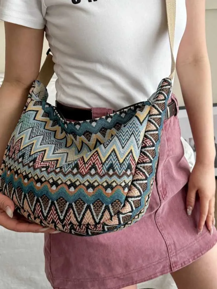 Bolso de mano ligero, informal, de gran capacidad y con bordado para mujer, estilo urbano, Y241109_voghion.com