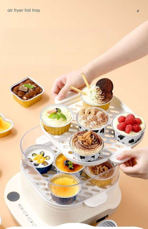 Pudding Tin Foi Cup Cake Egg Tart Mod, High Temperature Resistant And Anti Stick Oven, Air Fryer, Kitchen Specific_voghion.com